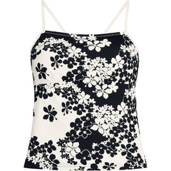 Women's Reversible Scoop Neck Tie Back Tankini Swimsuit Top