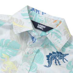 Boys Short Sleeve Poplin Camp Shirt