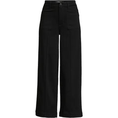 Women's Denim High Rise Patch Pocket Extra Wide Leg Crop Jeans