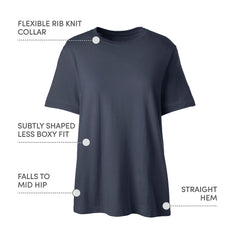 School Uniform Women's Tall Short Sleeve Feminine Fit Essential T-shirt