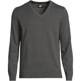 Men's Big and Tall Fine Gauge Cotton V Neck Sweater