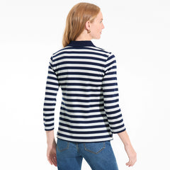 Women's Tall 3/4 Sleeve Supima Cotton Polo Shirt