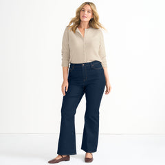 Women's Plus Size Recover Denim High Rise Flare Jeans