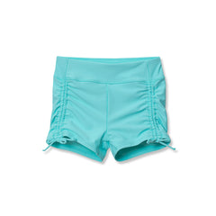 Girls Chlorine Resistant Ruched Swim Boyshort