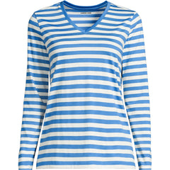 Tall Supima Cotton Long Sleeve V-Neck T-Shirt