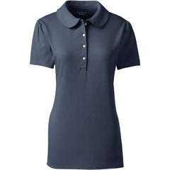 Women's Short Sleeve Peter Pan Collar Polo Shirt