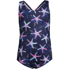 Girls Chlorine Resistant One Piece UPF 50 Swimsuit