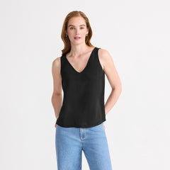 Women's Creaseless Vneck Sleeveless Top