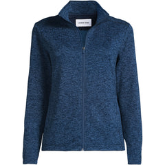 School Uniform Women's Plus Sweater Fleece Zip Front Jacket