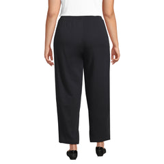 Women's Plus Size Sport Knit High Rise Barrel Ankle Pants