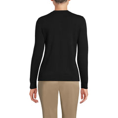 Women's Cotton Modal Crew Neck Cardigan Sweater
