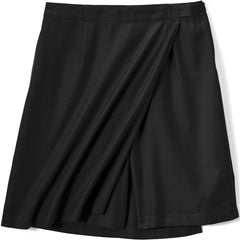 Women's Solid A Line Tab Skort Top of Knee