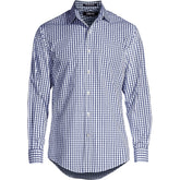 School Uniform Men's Big Long Sleeve Straight Collar Patterned Broadcloth Shirt