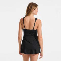 Women's Petite SlenderSuit Grecian Mini Swim Dress
