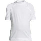 Boys Husky Short Sleeve Crew Neck Swim UPF 50 Rash Guard