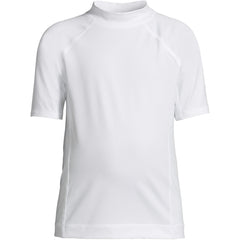 Boys Husky Short Sleeve Crew Neck Swim UPF 50 Rash Guard