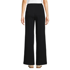 Women's Tall Sport Knit High Rise Pleated Wide Leg Pants