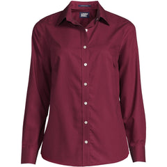 Women's Petite Long Sleeve No Iron Broadcloth Shirt