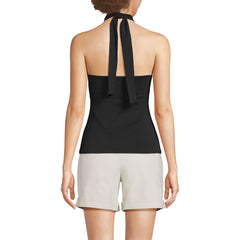 Women's Slender Twist Front Halter Top