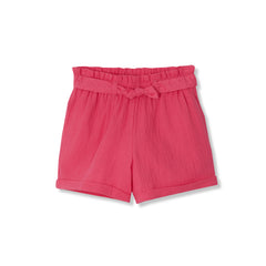Girls Woven Belted Pull On Short