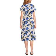 Women's Poplin Pintuck Detail Shirt Dress