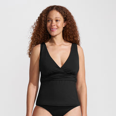 Women's DDD-Cup V-Neck Plunge X Back Tankini Top