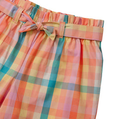 Girls Belted Woven Pull On Shorts