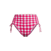 Women's Plus Size Pique High Waisted Adjustable Bikini Bottoms
