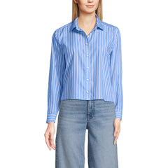 Women's Tall No Iron Boxy Cropped Shirt