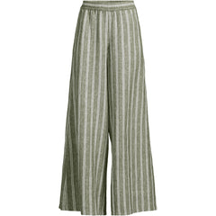 Women's Linen High Rise Palazzo Pants - Set Bottom