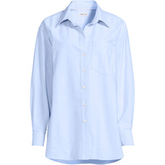 Women's Oversized Oxford Button Front Shirt