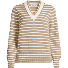 Women's Petite Drifter Set in Sleeve Vneck Sweater