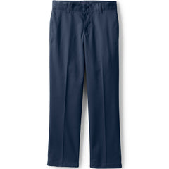 Boys Slim Fit Iron Knee Blend Plain Front Chino Pants