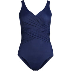 Women's DDD-Cup New SlenderSuit Wrap One Piece Swimsuit