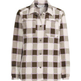 Women's Plus Size Print Anyweather Fleece Shirt Jacket