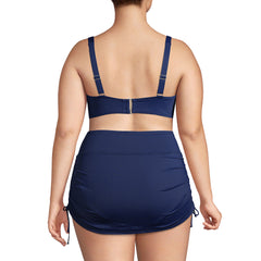 Women's Plus Size DDD-Cup Chlorine Resistant Twist Underwire Bikini Swimsuit Top