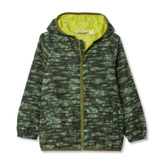 Kids Waterproof Hooded Packable Rain Jacket