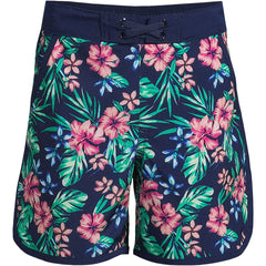 Boys Active Stretch Curved Hem Long Board Short