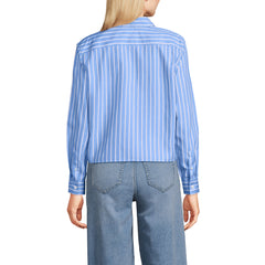 Women's No Iron Boxy Cropped Shirt