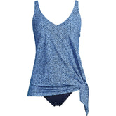 Women's Plus Size SlenderSuit Fauxkini Low Leg One Piece Swimsuit Print
