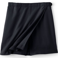 Girls Solid A Line Tab Skort Top of Knee