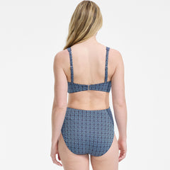 Women's Scoop Neck Open Back Monokini One Piece