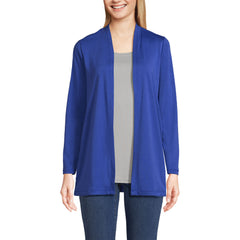 Women's Long Sleeve Supima Micro Modal Open Cardigan Tunic