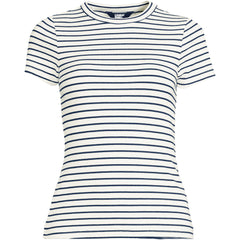 Women's Plus Size Drapey Rib Fitted Short Sleeve Mini T-Shirt