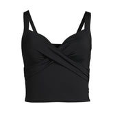 Women's Plus Size Sweetheart Wrap Midkini Top