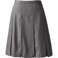 School Uniform Women's Tall Box Pleat Skirt Top of Knee