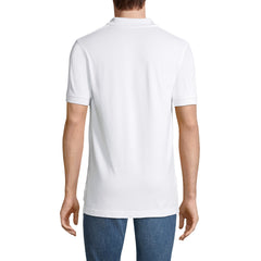 School Uniform Men's Short Sleeve Tailored Banded Mesh Polo Shirt