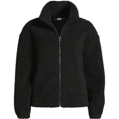 Women's Faux Shearling Zip Front Fleece Jacket