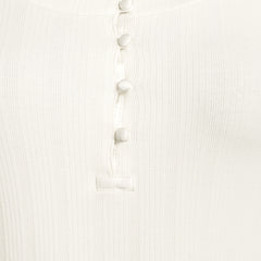 Women's Plus Size 3/4 Sleeve Variegated Micro Rib Henley