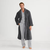Men's Tall Calf Length Turkish Terry Robe